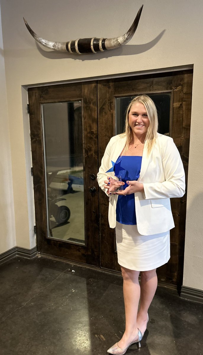 Last night was incredible. Clif White received a very special recognition at the MISD Employee and Teacher of the year banquet. I was honored to receive this on behalf of my remarkable husband. Thank you for everything <a href="/MidlothianISD/">Midlothian ISD</a> has done for our family. #fightlikecoachwhite