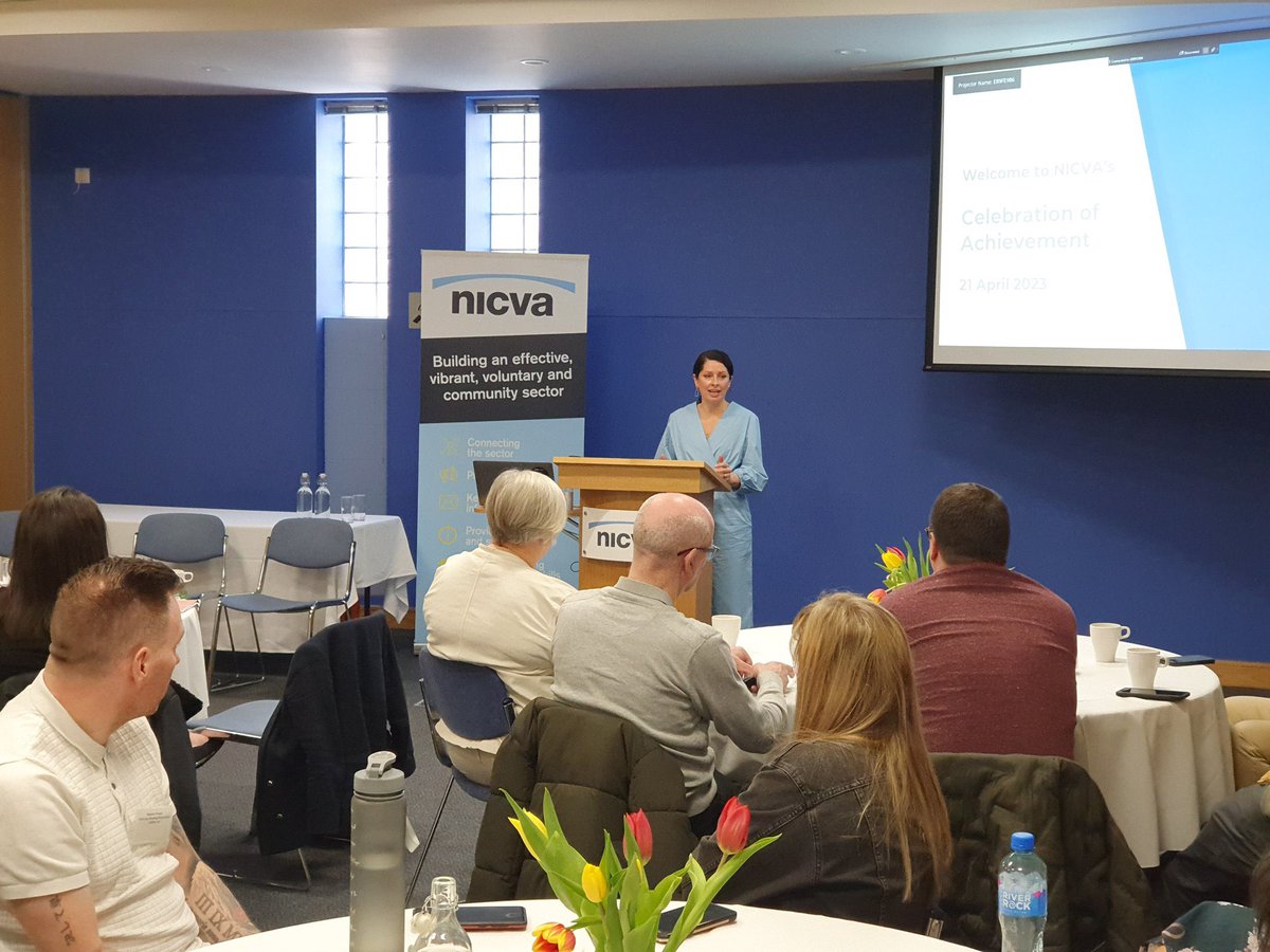 Sharing leadership insight with a room full of <a href="/NICVA/">NICVA</a> leaders navigating some of NI’s the biggest challenges yet finding time to invest in their learning for the future - congrats to class of 2023! 🙌🏻