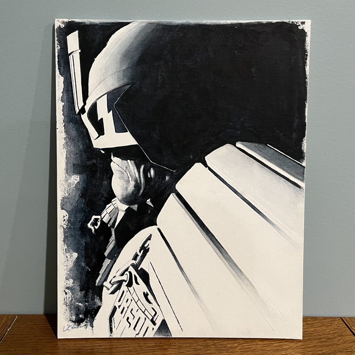 Lee Carter. Ex game dev now freelance concept artist but more importantly, draws Judge Dredd for a living! Makes him super cool in my book. @MrLeeCarter