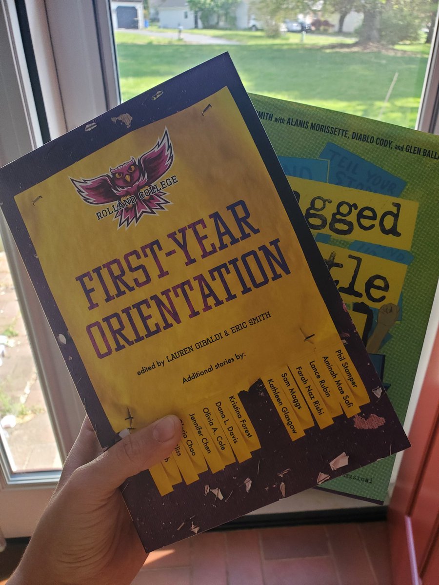 Got to see old friends, listen to exerpts written by new friends, AND finally meet @ericsmithrocks 

Annnnndddd added some sweet new books to the shelf. 

So glad for @Rosemont_MFA readings.