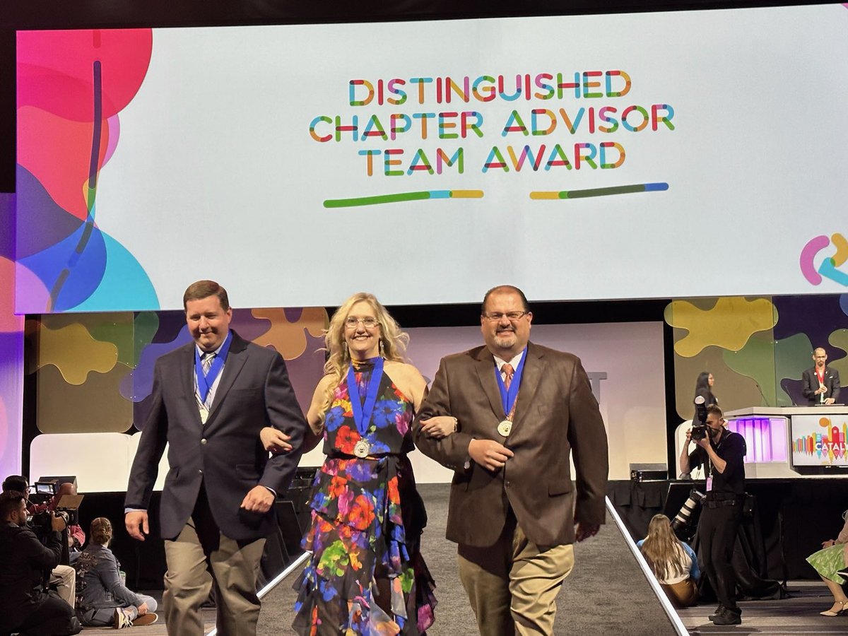 Upsilon Sigma’s PTK advisors Mr. Bradley Howard, Ms. Robin Lowe, and Mr. Jay Humphries were international award winners for Distinguished Chapter Advisor Team at <a href="/PHITHETAKAPPA/">Phi Theta Kappa Honor Society</a> #Catalyst! <a href="/ItawambaCC/">Itawamba CC</a> #IAmPTK #PTK #TheBestStartHere #PTKCatalyst