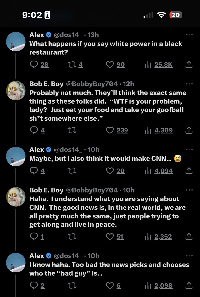 This is why all white people need at least 1 Black friend to lean on for understanding or substitute with some of that CRT y’all say floating around schools 😂

They sound so confident too 😂

This is NOT what would happen 😂