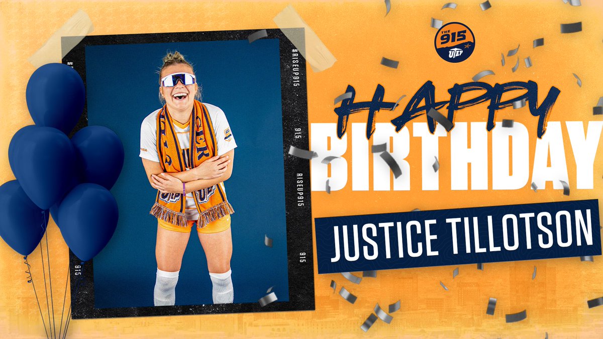 UTEPSoccer's tweet photo. 🥳 Happy birthday to @justicecelyn! 

#RiseUp915 | #PicksUp https://t.co/XRSK4sWUsX