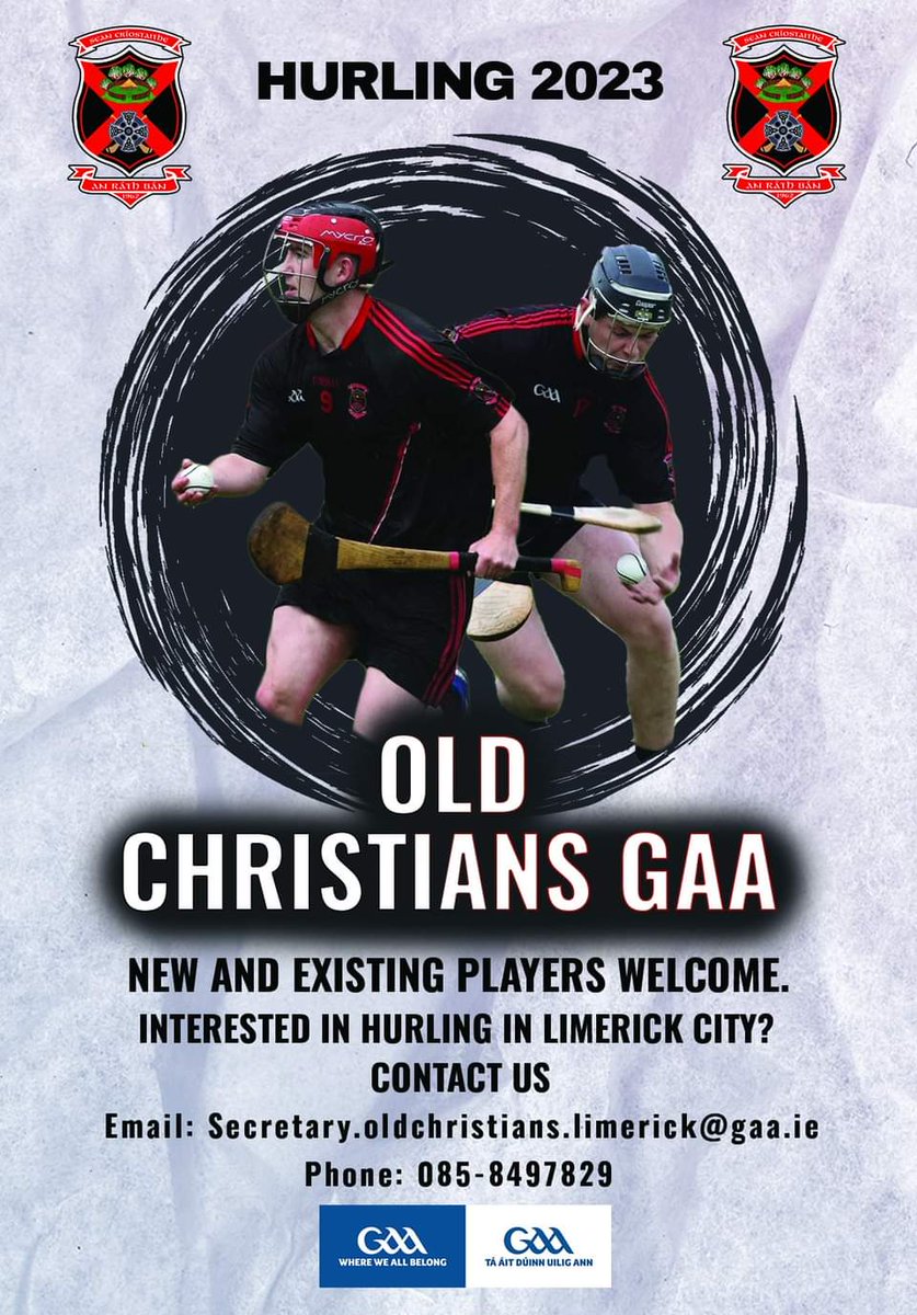 ocgaaclub's tweet photo. Old Christians GAA is looking to recruit new players for the 2023 season. If you are interested, contact Gary Culbert at 085-8497829
Please like and share 🟥⬛️🟥⬛️ https://t.co/W0zY6SFuVm