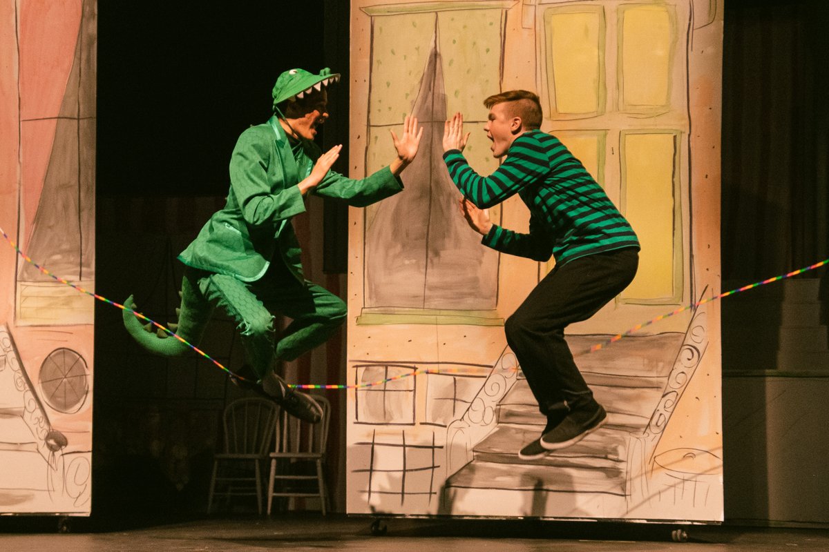 Collegian_GCC's tweet photo. The Theatre Program's production of "Lyle, Lyle, Crocodile" continues its showtimes Friday at 7 p.m. and Saturday at 11 a.m. in PFAC's Ketler Auditorium. For the full scoop on Children's Theatre, pick up this week's Collegian, on stands around campus now. PC: Grace David https://t.co/oisriJe75r