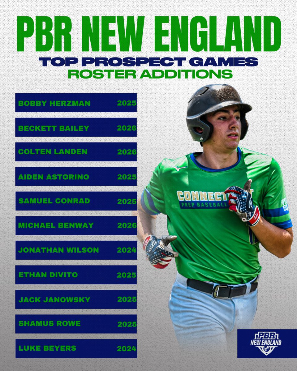 𝟐𝟎𝟐𝟑 𝐏𝐁𝐑 𝐍𝐞𝐰 𝐄𝐧𝐠𝐥𝐚𝐧𝐝 𝐓𝐨𝐩 𝐏𝐫𝐨𝐬𝐩𝐞𝐜𝐭 𝐆𝐚𝐦𝐞𝐬

‼️ Invites Accepted ‼️

#BeSeen #WhosNext #TPG23