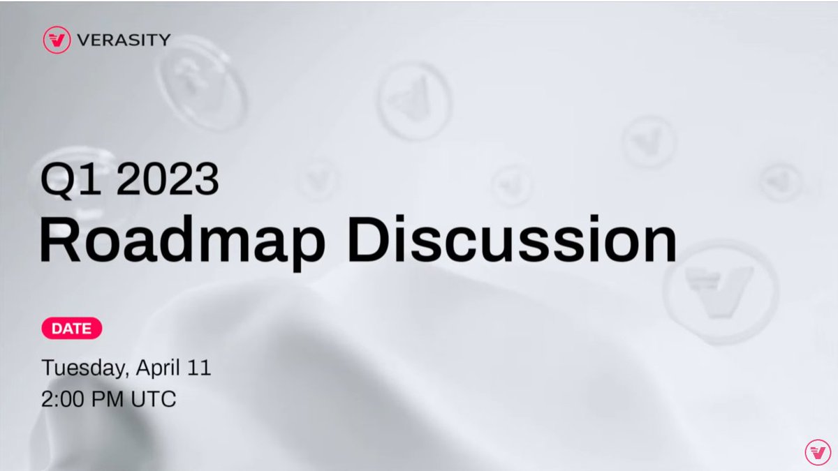 verasity_tech's tweet photo. In case you missed our Q1 2023 roadmap discussion with block_writer, you can check it out now on our newly #VerasityCommunity YouTube! 📺

Make sure to check the timestamps for a full list of questions👀 #Verasity $VRA https://t.co/RD19mHzQfK