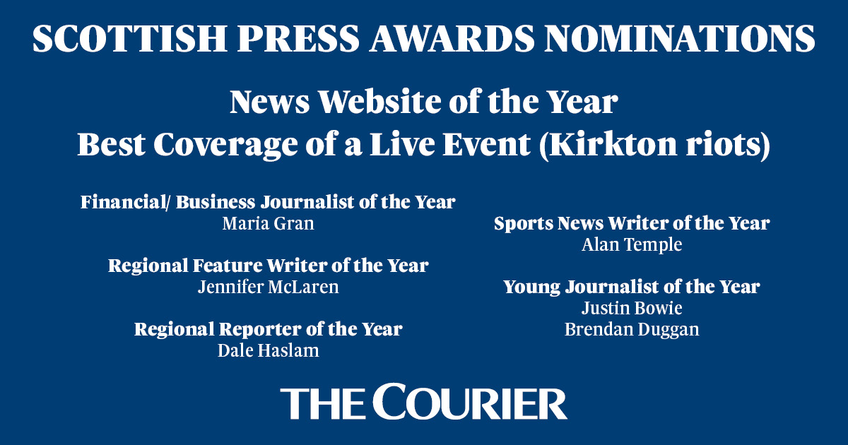 thecourieruk's tweet photo. The Courier has been shortlisted for several Scottish Press Awards, including News Website of the Year🎉 

It's a testament to the work of our talented journalists and our commitment to reporting local news that matters.  

Read on to find out more 🧵 https://t.co/LxBCGAzpC8
