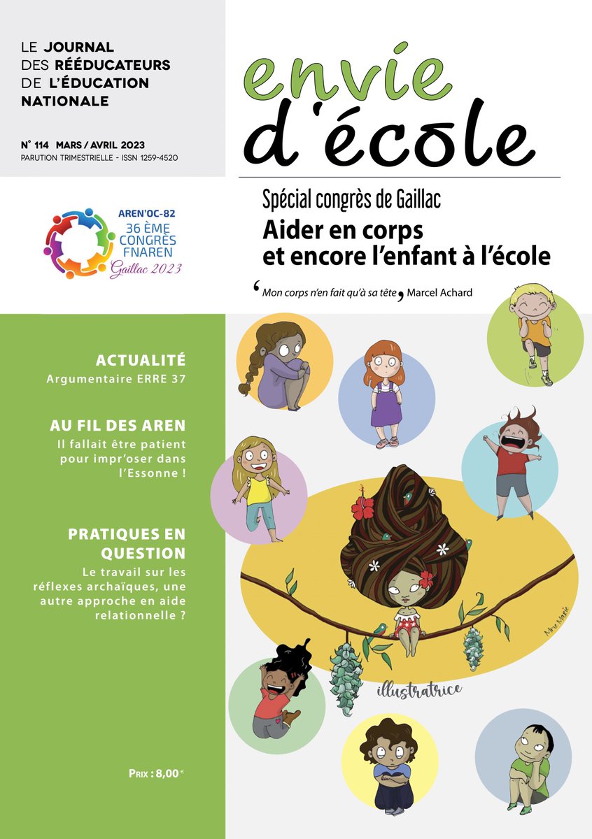 FNARENoccitanie's tweet photo. La #FNAREN édite une revue professionnelle trimestrielle #enviedecole. Le nouveau numéro (114) parle spécifiquement de la thématique de notre congrès. 
#aiderelationnelle #rased
#congresfnaren #congresfnaren2023 #congresfnarengaillac https://t.co/QbC6GC8LtX