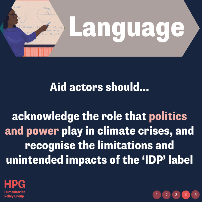 hpg_odi's tweet photo. This new policy brief by @CaitlinRS builds on 2 years of research to explore the impacts on affected communities when #ClimateChange, conflict and displacement occur at the same time and in the same location.

Swipe through our 5⃣ recommendations for aid actors 👉
