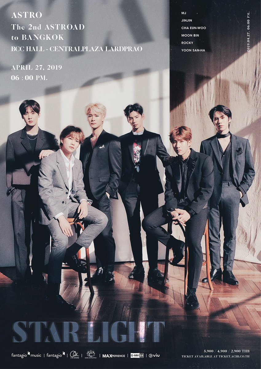 Kwanggalo's tweet photo. เทรด 💜 รวมคลิปคอนเสิร์ตเต็มรูปแบบครั้งแรก และครั้งสุดท้ายของ #ASTRO ที่ประเทศไทย

ASTRO The 2nd ASTROAD to BANGKOK [STAR LIGHT]

⭐️ วันที่ 27 เมษายน 2019  
📍 BCC Hall เซ็นทรัลลาดพร้าว

MJ JINJIN CHAEUNWOO MOONBIN ROCKY YOONSANHA

#아스트로 #ASTROAD2
#the2ndASTROADtoBangkok2019 https://t.co/QUZgBB88Vd