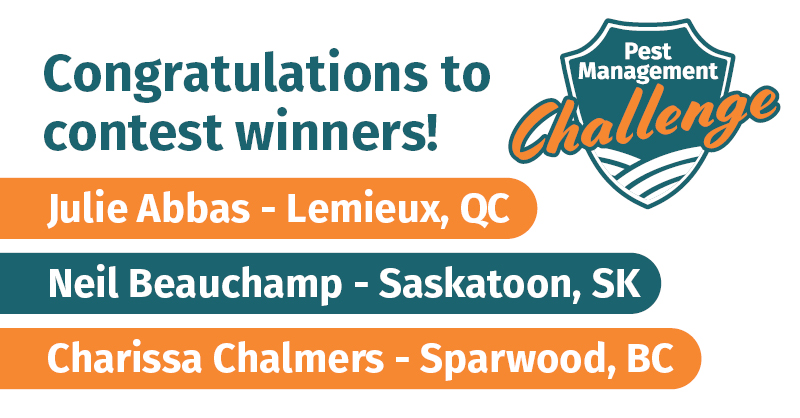 protectyourland's tweet photo. And the winners of the #PestManagementChallenge are…
Thank you to everyone who entered and shared their #ResistanceManagement story. #CdnAg https://t.co/6VLBEFs5Eu