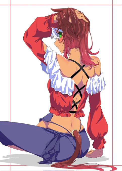 ダーレーアラビアンさんの背中 #ウマ娘 