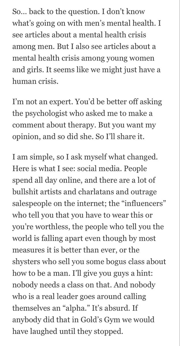 Dynamite from <a href="/Schwarzenegger/">Arnold Schwarzenegger</a> today on #mentalhealth