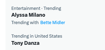 awindowlessvan's tweet photo. "Yo, Angela! @TonyDanza and @Alyssa_Milano are trending at the same time!  Tell Jonathan and Mona!" https://t.co/ksr0Vq29MT