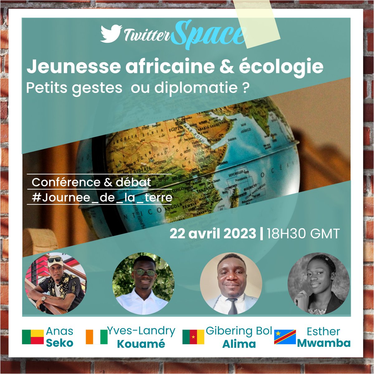 🌿Ce samedi, je serai avec @malika_esther @ramasseudordure  @alima_bol et d’autres intervenants afin de discuter des actions efficaces, dans l’engagement des jeunes pour la préservation de notre patrimoine naturel.

🎙 twitter.com/i/spaces/1MYGN…

#EarthDay2023 #Journéedelaterre