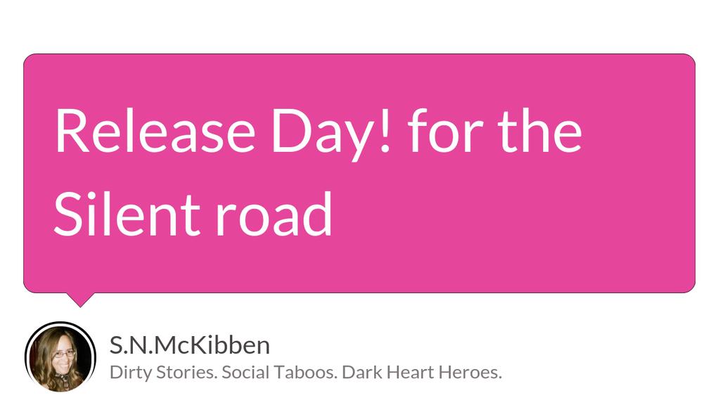 For the Silent road

Read more 👉 lttr.ai/AA0pR

#Snmckibben #ReleaseDay #PublishingDay