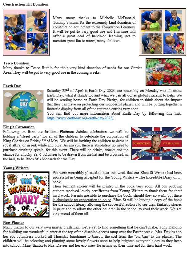rhosstreet's tweet photo. Dear Parents and Carers,

Please see attached this week’s newsletter.

Have a great weekend,

Andrew Davis
Headteacher https://t.co/iJMgm9AUA0