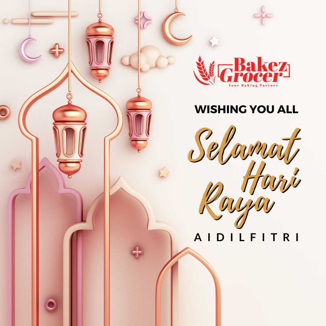 BakezGrocer's tweet photo. Selamat Hari Raya Aidilfitri from all of us at 𝐁𝐚𝐤𝐞𝐳 𝐆𝐫𝐨𝐜𝐞𝐫! May this festive season bring you peace, happiness, and prosperity.

Kindly take note that our EID operating hours are from 12pm to 7pm on 22-23 April 2023.  Thank you for your continued support. https://t.co/RampRh9RPv