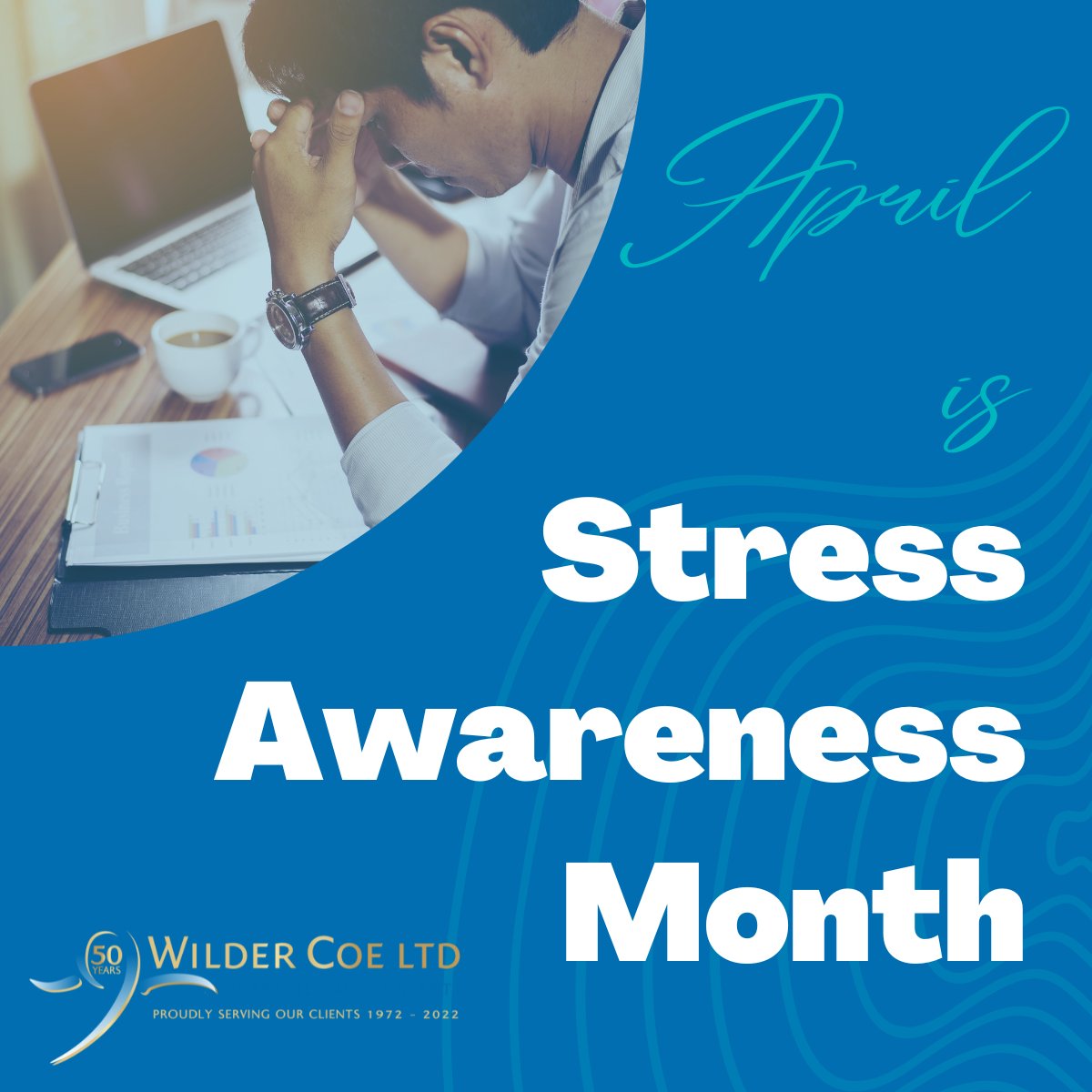 #StressAwarenessMonth raises awareness of the modern-day #stress epidemic. With the help from <a href="/cabacharity/">caba - inactive</a> and <a href="/TheProfAlt/">The Professional Alternative</a> resources, alongside internal lunchtime talks, #teamWilderCoe wants to help manage stress and remove any stigma around #mentalhealth.