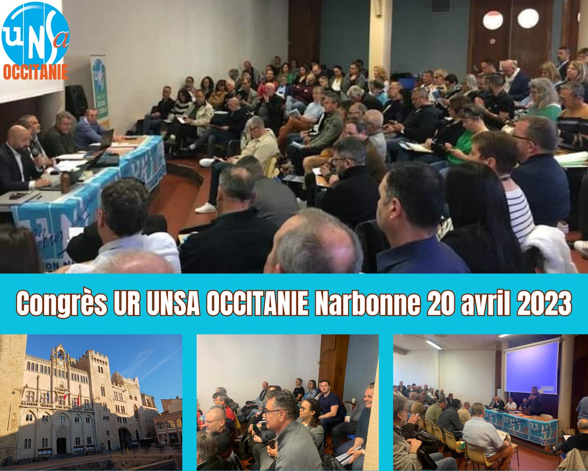 Unsa_Occitanie's tweet photo. Congrès de l'UR UNSA Occitanie à Narbonne : merci à toutes et tous pour votre participation et votre investissement (vive l'interpro !!!!) merci à @Trichard  @RBrishoualUNSA  et Florence Dodin
https://t.co/YWRoRF6FXp https://t.co/YXdHVAGR0X