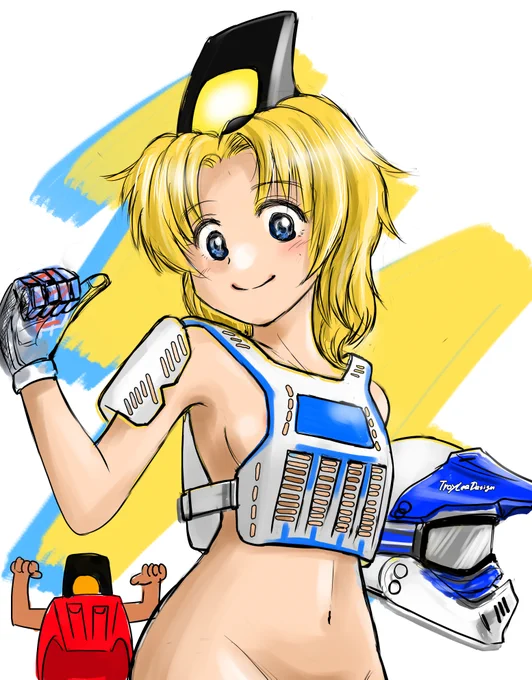 #なんだって良い金髪のうちの子を載せるチャンスだおフランス出身という設定ですので、(なんとなく)金髪キャラになりました。 