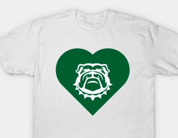 MascotDesigns1's tweet photo. thanks to the GREEN BULLDOG fan who bought a T shirt at out @TeePublic site

other colors (and mascots) too

https://t.co/bKfBN8eXXG

#BuyIntoArt #Bulldogs #GoDogs #GoDawgs #GoBulldogs #Wilberforce #AveMariaU #GreenDogs https://t.co/gGAx4tq8B9