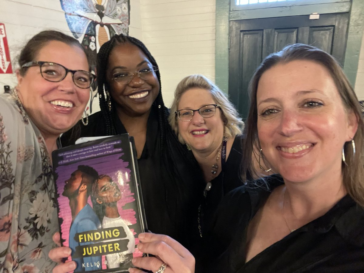 stephbville's tweet photo. Had THE BEST time w @TheeKelisRowe at the Vintage Bookstore & Wine Bar channeling my inner poet and creating some blackout poetry! This gal is 🙌🏼, y’all!! Can’t wait to read #FindingJupiter. 💜🖤 #txla23 https://t.co/o3Qs8Tkx3R
