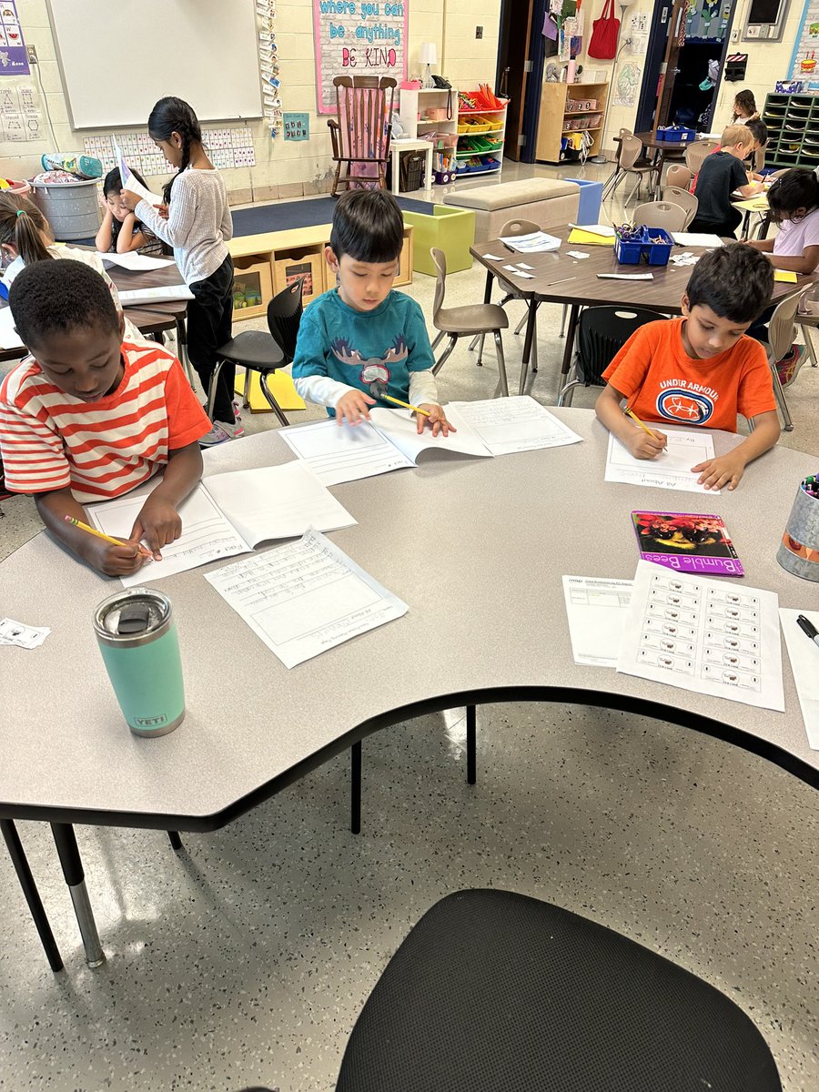 Watching this group of students get so invested in their topics and write amazing All About books brings me so much joy! #WEareLakota #NeedToSucceedCECS <a href="/Creeksidetweet/">Creekside ECS</a>