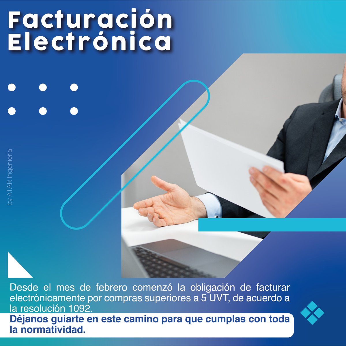 AtarIngenieria's tweet image. #FacturaciónElectrónica #Facturas #Nómina #DocumentoElectrónico #NóminaElectrónica #SolucionesIntegrales