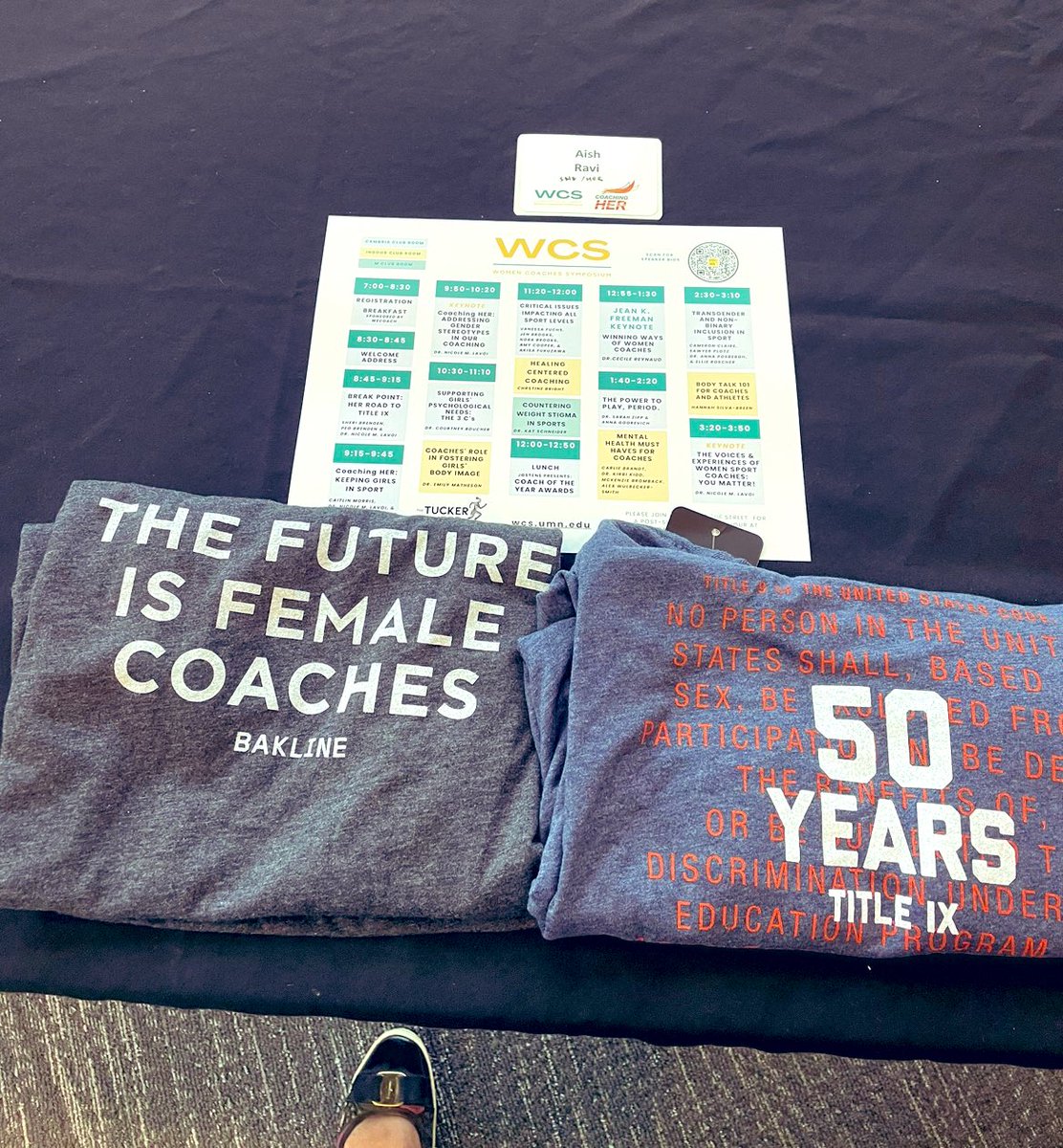 aish_ravi1's tweet photo. Ready for the @TuckerCenter Women Coaches Symposium! 🙌🏾#SHECANCOACH #coachingHER @WeCOACH @coaching_womens https://t.co/C7TnROtwDF