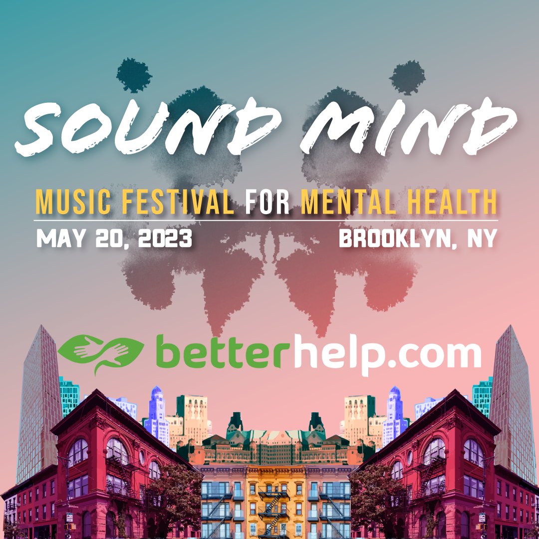 soundmind_live's tweet photo. Want one month of free therapy? @betterhelp is teaming up with us to provide therapy to our communities in honor of our 5th annual #SoundMindFest.
Redeem your month of free therapy and please share this with loved ones and your community: https://t.co/n2sSsbWrTX โค๏ธ https://t.co/HupnRb4AwY