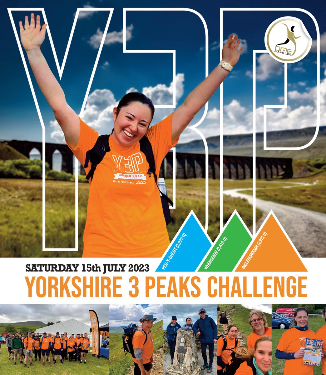 ⛰️ Ready for an adventure? Join us to change a child’s life? Sign up to our <a href="/OneinaMillion_/">One In A Million</a> Yorkshire 1, 2 or 3 Peaks Challenge! Click on the link for more info👇🏻How many will you do? ⛰️+⛰️+⛰️
oiam.org/charity/fundra…