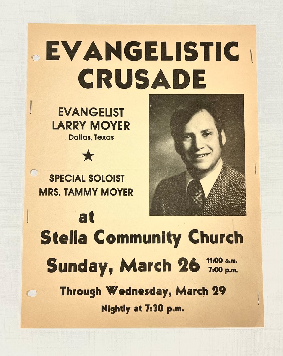 EvanTell's tweet photo. EvanTell's 50th Anniversary Facts:

During the beginning years, EvanTell focused on week-long crusades and outreaches. Larry led these crusades all over the nation for 20 years. 

#evantell50years https://t.co/FATdehF4lx