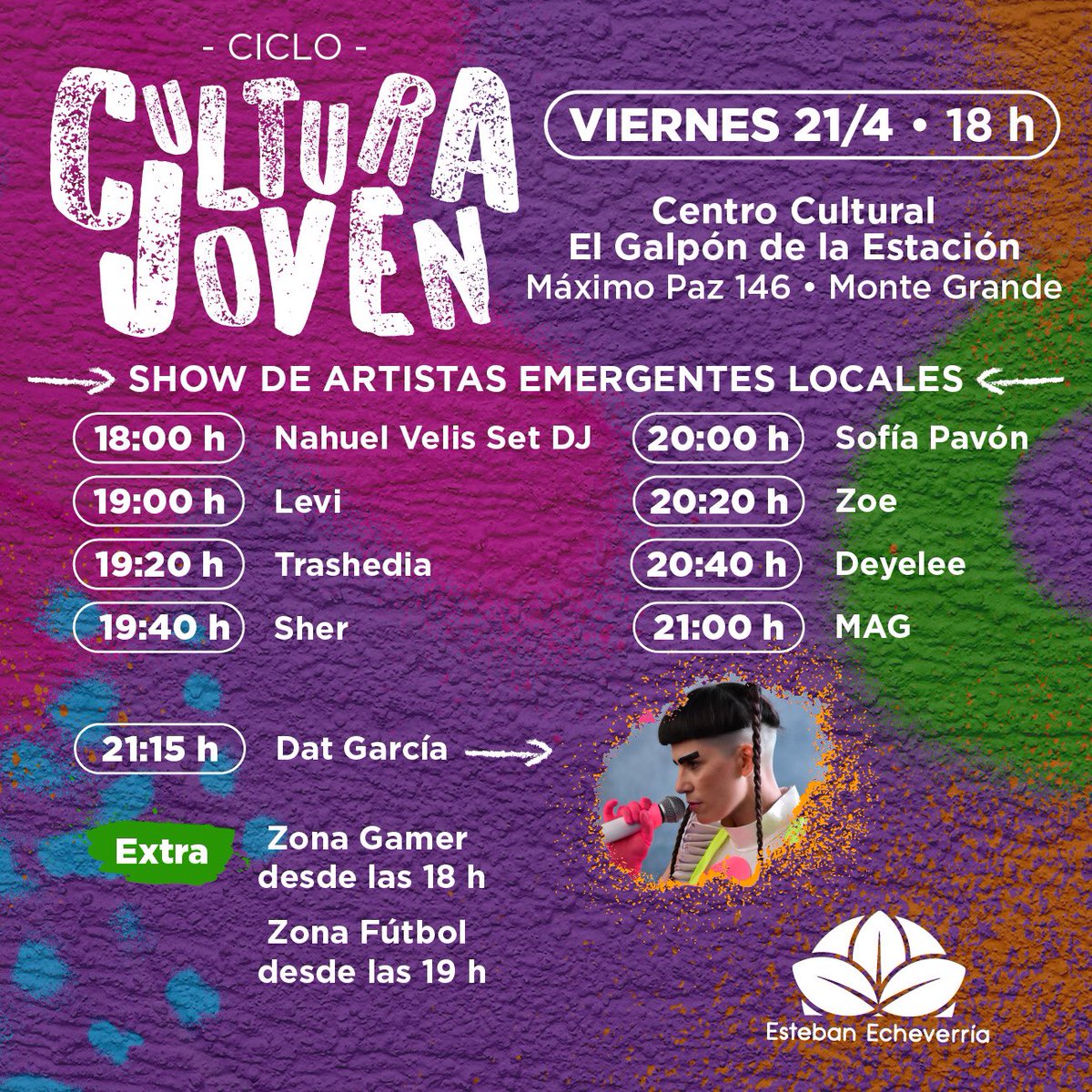 Nos vemos esta noche en mi ciudad! #montegrande 
Gratis ✨ 21 hs 
<a href="/MunicipioEE/">Esteban Echeverría</a>
