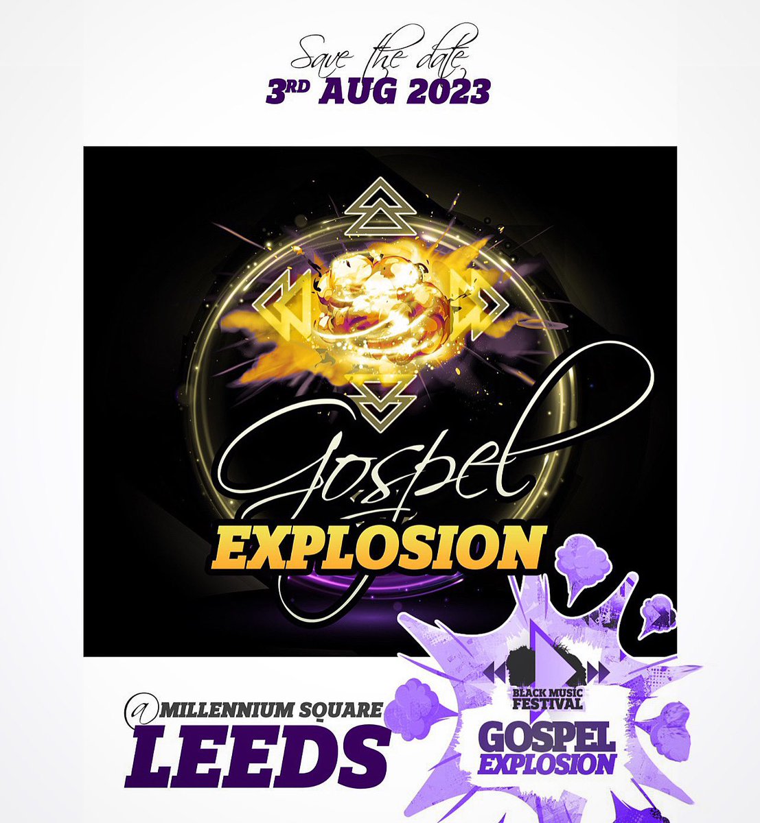 blkmusicfest's tweet photo. SAVE THE DATE 🗓

Thursday 3rd August we have an event for you, you won’t want to miss! 

Further details and information coming soon… 

#blackmusicfestival #blackmusicfest #bmf #blackfestival #leedsfestival #leedsevents #leeds #gospel #gospelmusic #leedsgospel https://t.co/TK3AwXvgLq