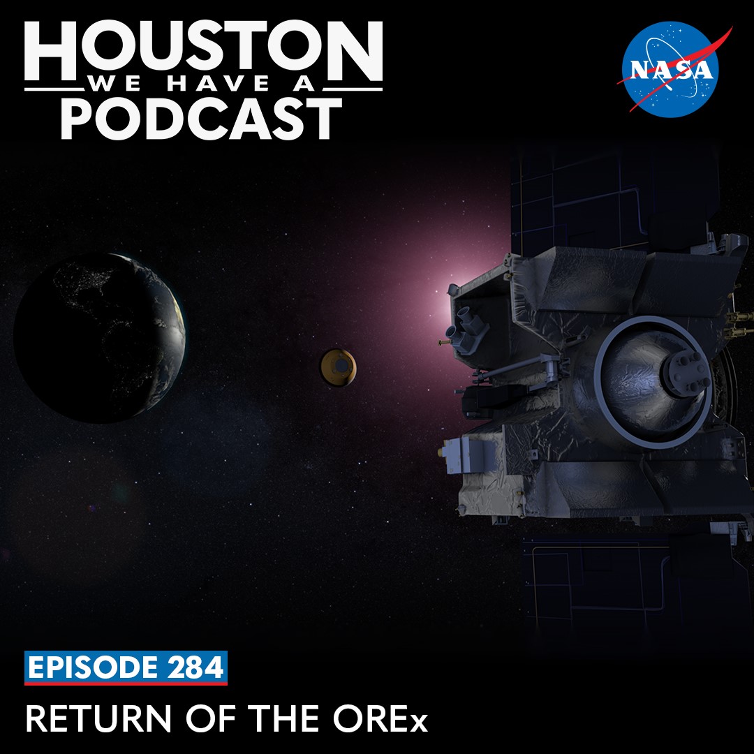 NASASolarSystem's tweet photo. Return of the OREx!

The latest episode of "Houston We Have a Podcast" goes behind-the-scenes as the #OSIRISREx team prepares to receive a special delivery: a small sample of an asteroid. 

#ToBennuAndBack

https://t.co/rtXIyGfchk https://t.co/JI14YtIJIp