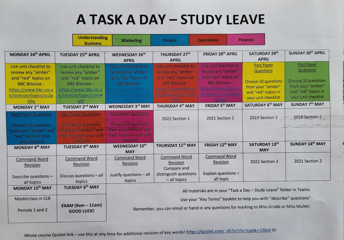kssbusiness's tweet photo. Final day for our senior pupils so wishing them all the best for their exams. Pupils telling us they don't know the best way to study so hoping this has helped them! #goodluck #youcandoit #seeyouatthemasterclass #askifyouneedhelp @KnightswoodSec https://t.co/Jz9JPcErJv