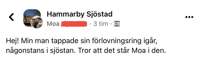 Ja det får vi verkligen hoppas Moa.