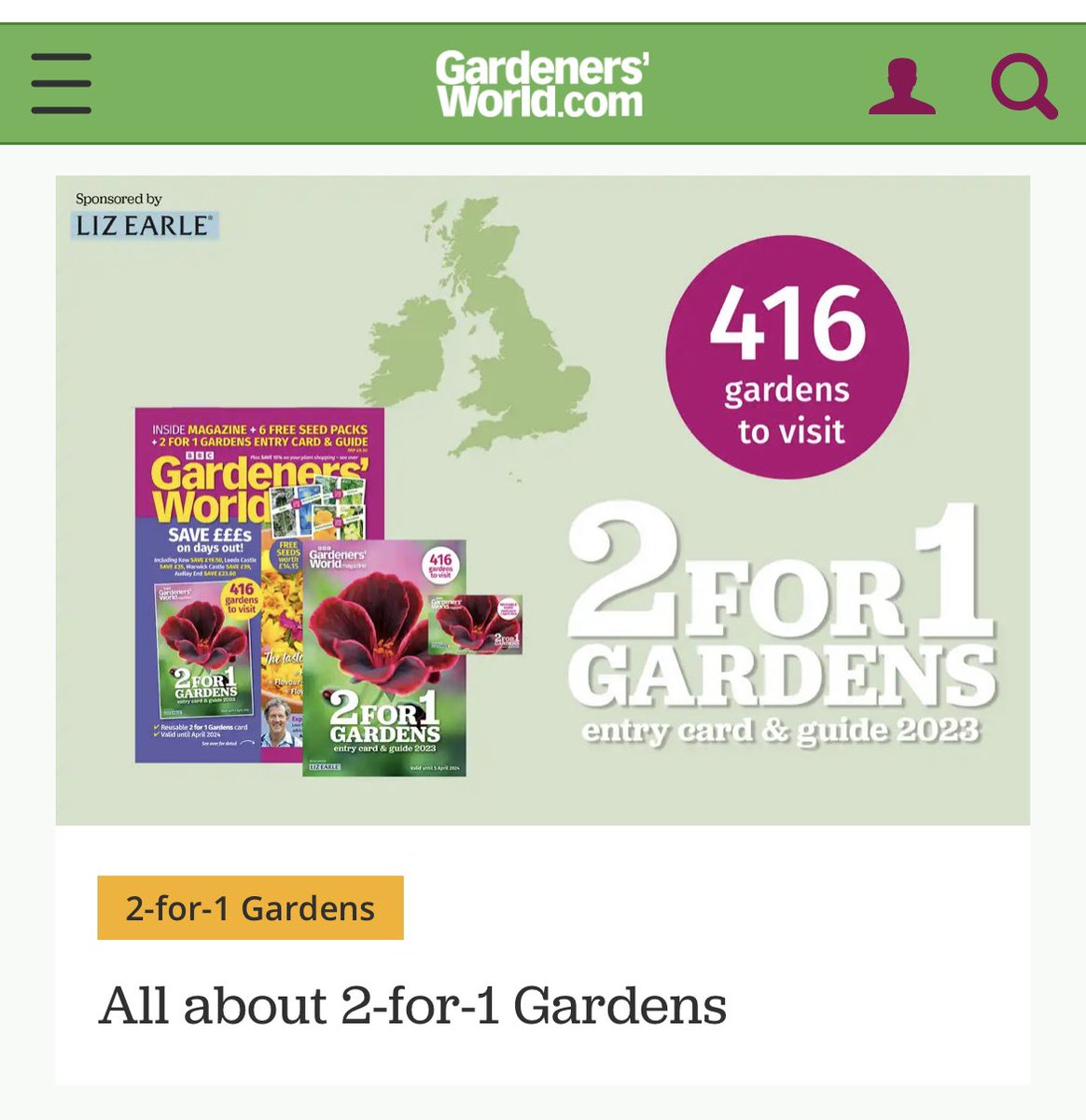 TheNettlePatch's tweet photo. @WarwickCastle  I have a valid Gardeners World 2-for-1 entry discount card, which gives us a discount,  but  your employees at ticket desk said they don’t accept it.  It’s a new promotion and your employees haven’t been briefed!!?? https://t.co/5rqIYj7Jcw