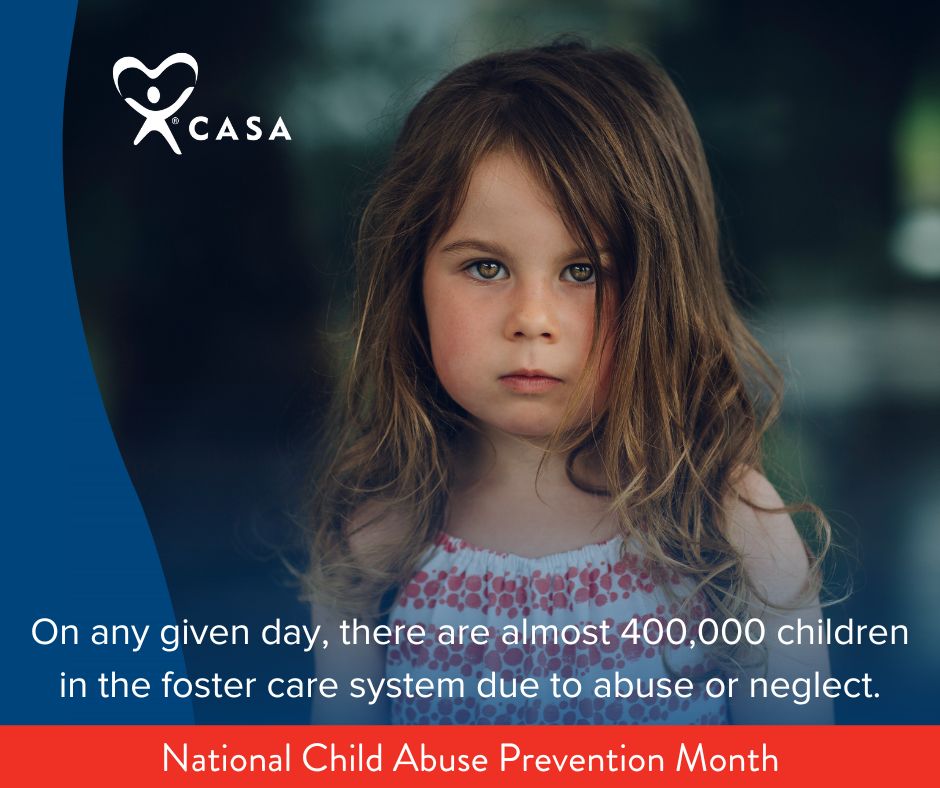 April is Child Abuse Prevention Month - consider becoming a CASA Volunteer advocate and you too can be on the front lines of preventing further abuse and neglect. Contact us at casa4lancaster.org.