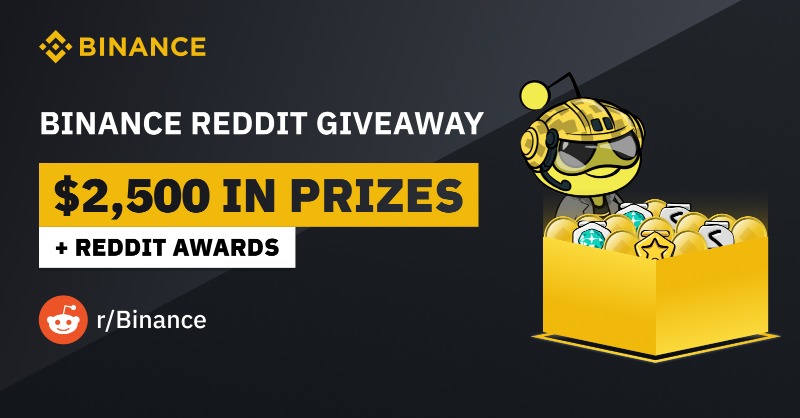 binance's tweet photo. ICYMI, we are running a $2500 giveaway on our Reddit page!

Entering is as simple as:
🔸 Clicking the link below
🔸 Replying to the thread with your best idea
🔸 Waiting until Monday for us to announce the 10 winners!

Get involved here 👇