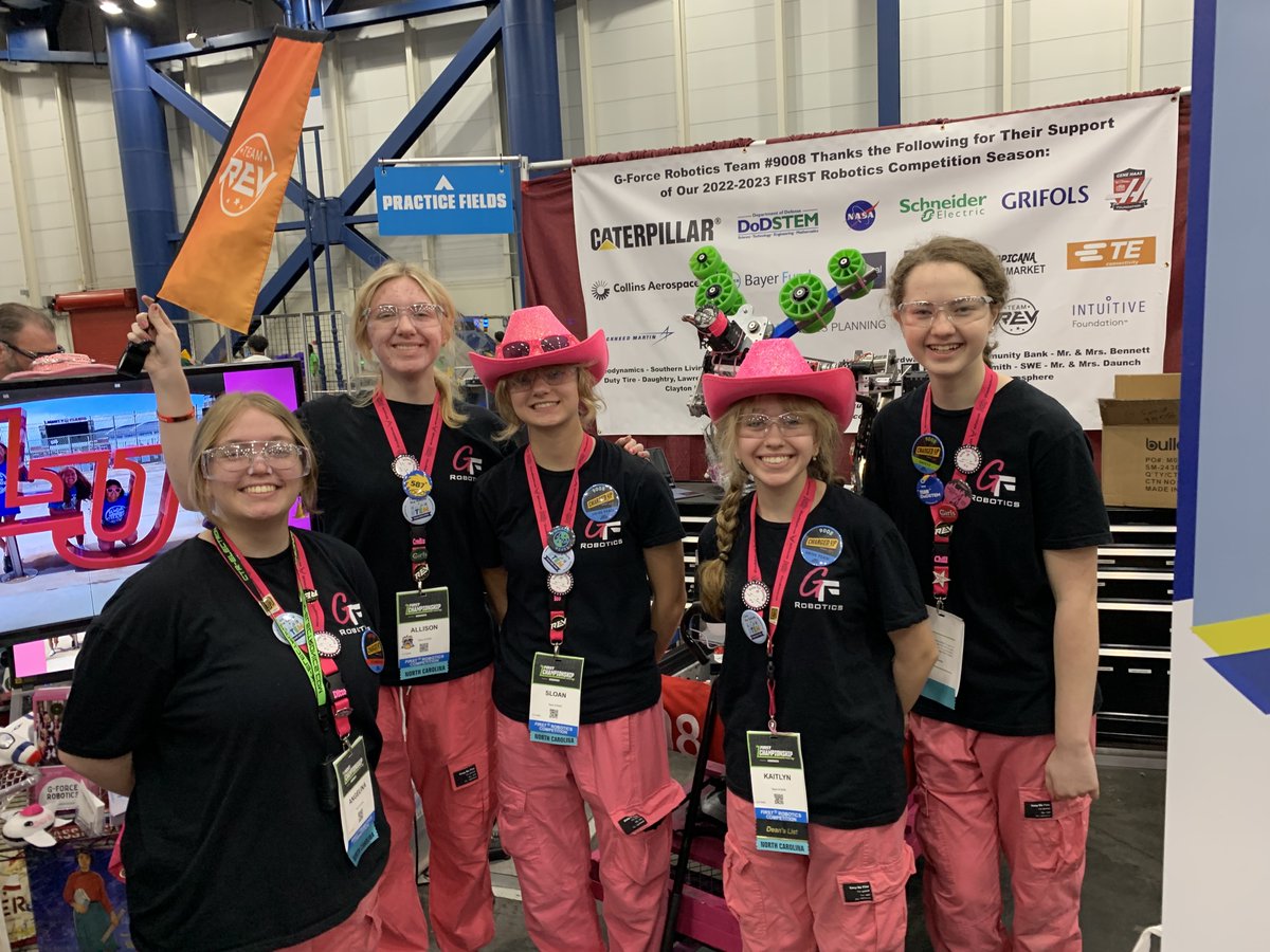 REVrobotics's tweet photo. #DYK: Almost 30 #TeamREV teams are currently competing at #FIRSTChamp! Bookmark this webpage to learn more about our sponsorship program, and check back later this summer for updates regarding next season: https://t.co/C8cd0AekpN https://t.co/HmkVOS9Ro6