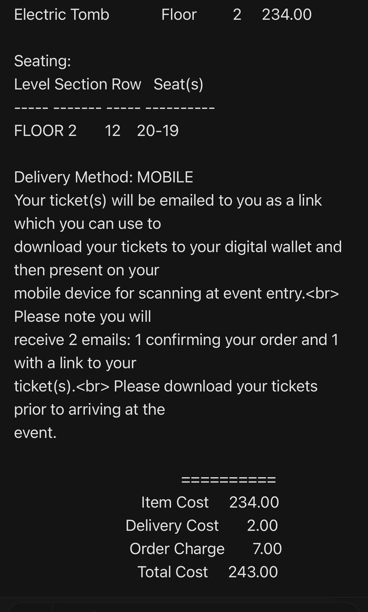 mrsre3d's tweet photo. i accidentally bought floor seats for Philly 9/19 at the wells fargo. section 2, row 12, seat 19 and 20. selling both tickets. $234 (what i paid before service fees) (on the seat map section 2 in the middle) https://t.co/Q5Sspwwvx3