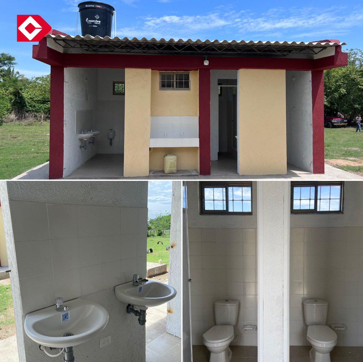 ¡Nuevos aportes a la #EducaciónDeCalidad! 📚 Junto con <a href="/BECERRILALCALD/">Alcaldía de Becerril - Cesar</a> entregamos el Centro Educativo Villa Matilde, sede El Centro, ubicado en la zona rural de Becerril, Cesar, que incluyó la construcción de dos aulas educativas, baterías sanitarias y una cocina-comedor.