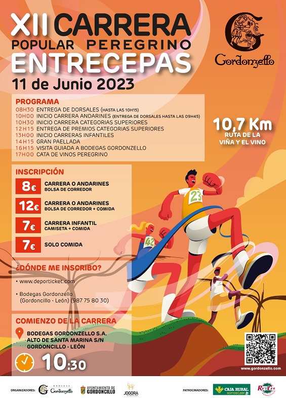 Ya está aquí la duodécima edición de la Carrera Popular Peregrino Entrecepas de Bodegas Gordonzello. Te invitamos a formar parte de este evento deportivo tan especial el próximo 11 de junio.
gordonzello.com/blog-es/item/x…