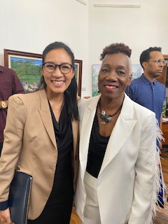DamesPriscilla's tweet photo. I was invited to be the keynote speaker for Women's International Day in Belize. The VIP Reception included the Ambassador to Belize Michelle Kwan, and the District Mayor of Twin Towns, Earl Trapp. Thanks to the Belize-American Chamber, President, Michael Young. https://t.co/o4ExDiQ72G