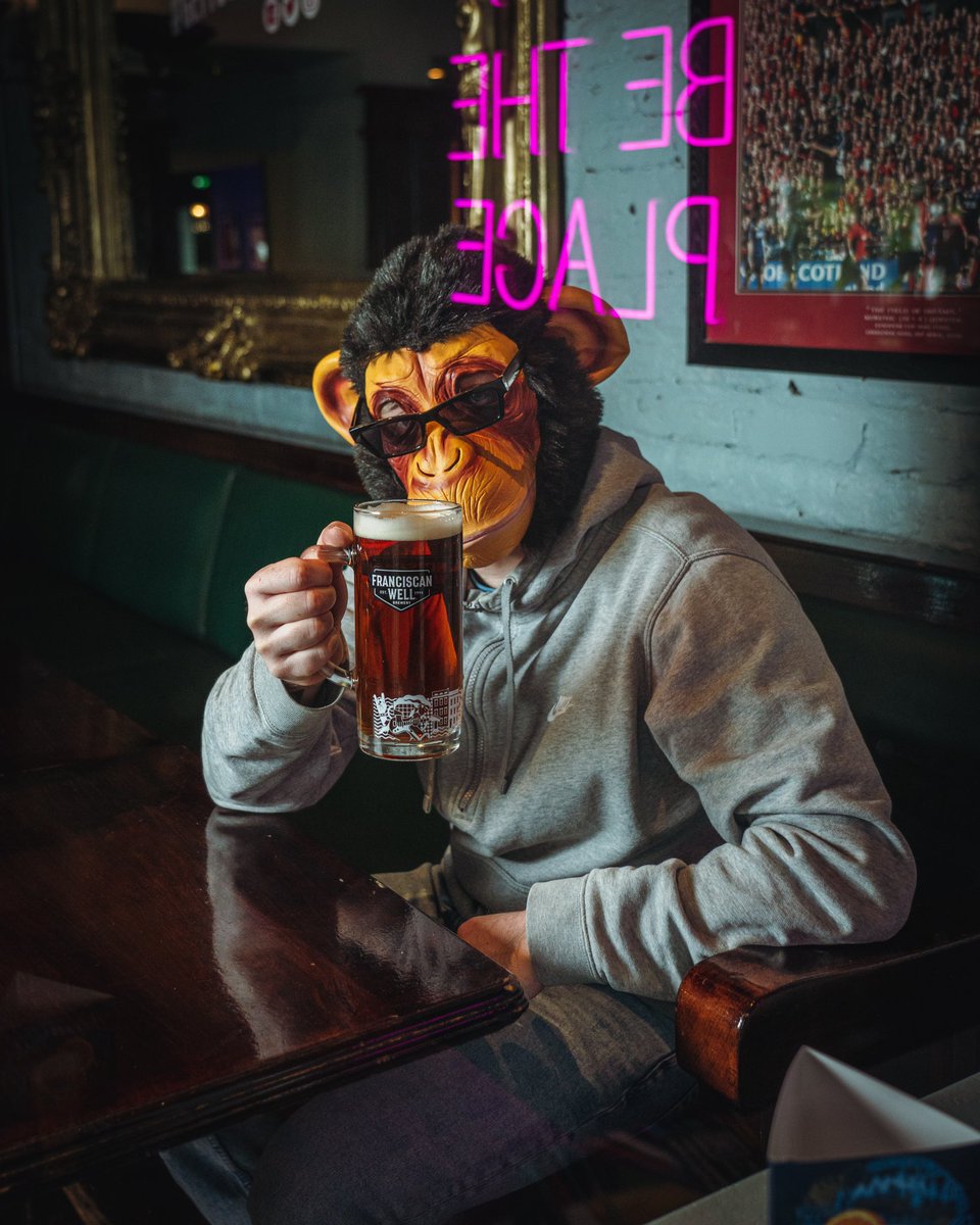 Looks like this monkey knows how to start the weekend off right - with a cold Franciscan Well beer from @FranciscanWell in hand at <a href="/soberlane/">Sober Lane</a> ! 🍺🐒 

Join us and celebrate that Friday feeling 😎

#soberlane #franciscanwellbrewery #monkey #fridaymood #tgif #corkcityireland