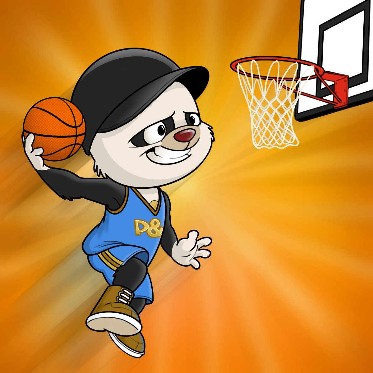 WHO SAID WHITE AND BLACK BEARS CAN'T JUMP? 🐼🏀 CAN'T STOP MY JAMS! I'M MAGIC ON THE COURT AND ON THE MIC... MOST VALUABLE P&amp;A, ALL DAY! 🏆  #LePanda #nba #nbaplayoffs #madpanda #madpandaandribbit #animatedseries