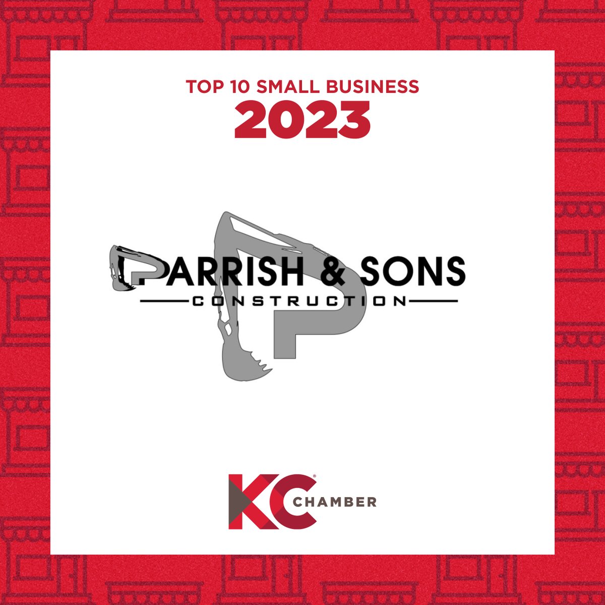 kcchamber's tweet photo. Hey @parrish_n_sons, welcome back. You're a Top 10 Small Business! Congratulations, and we can't wait to #celebratesmallbiz with you! https://t.co/92jfr9qGUh